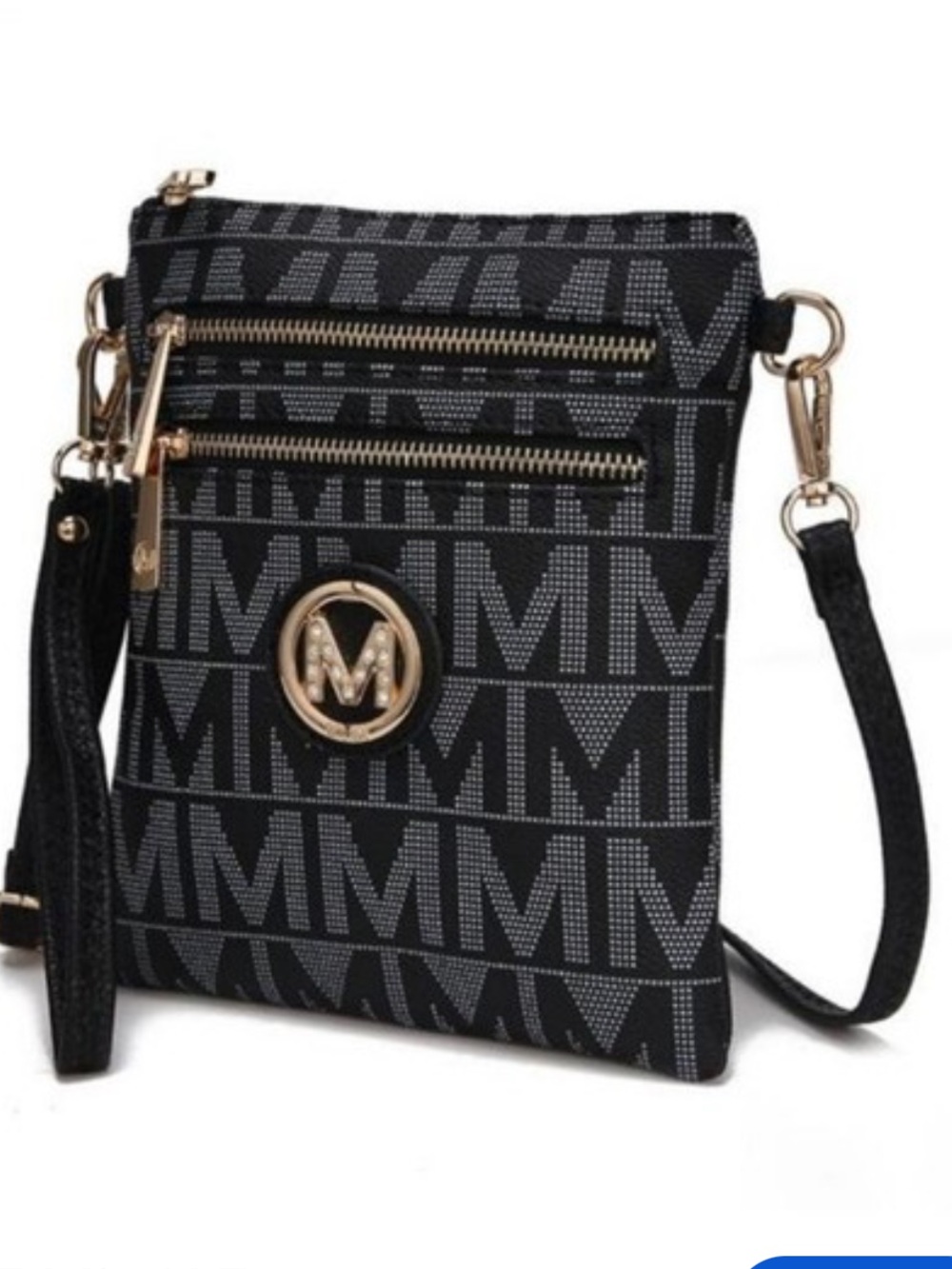 MKF Mia K Farrow Signature Milan Crossbody Purse Bag